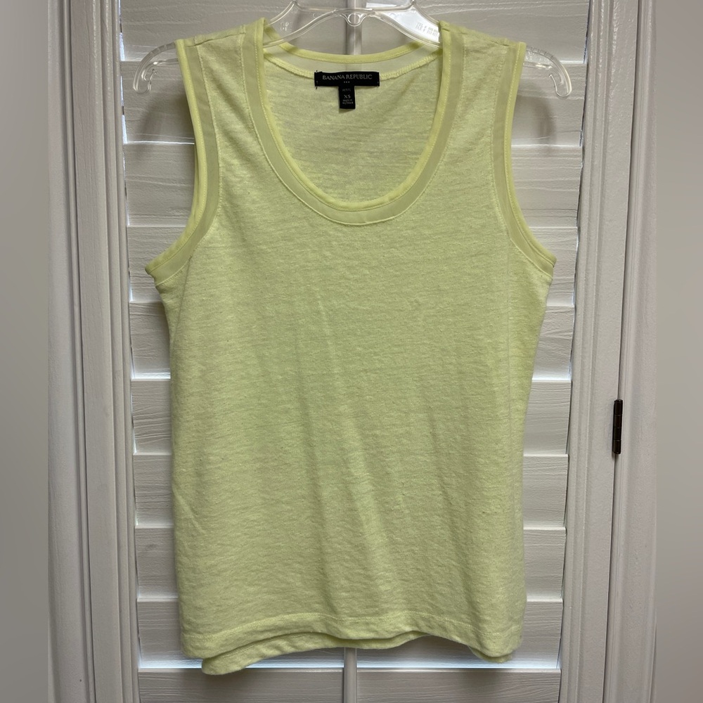 Banana Republic Yellow Tank Top - Size XS Petite